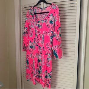 Lilly Pulitzer pink resort wear dress